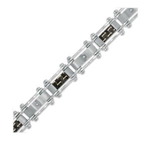 Men’s Diamond & Carbon Fiber Accent Bracelet